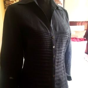 Tracy M. Linen Women's Blouse